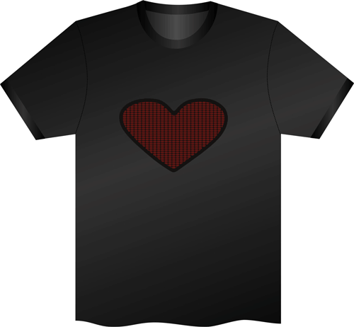 Concert event flash T-shirt EL cold light lovers flash T-shirt music voice control luminous short sleeves.
