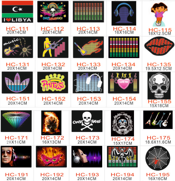 Concert event flash T-shirt EL cold light lovers flash T-shirt music voice control luminous short sleeves.