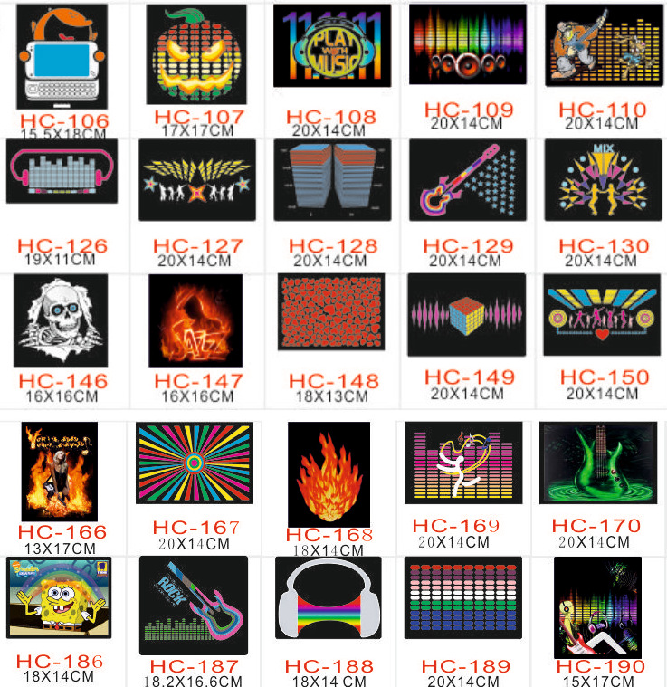 Concert event flash T-shirt EL cold light lovers flash T-shirt music voice control luminous short sleeves.