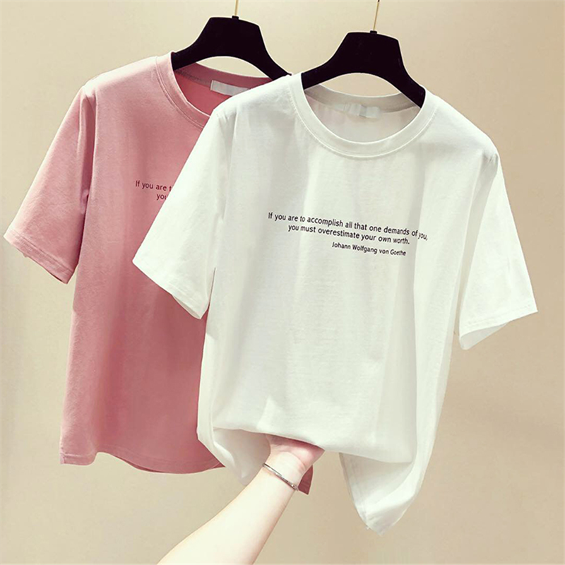 Summer Foreign Trade Miscellaneous Women&#039;s Short-Sleeved T-shirt Stock Korean Style Loose Large Size Women&#039;s T-shirt Half-Sleeved Stall Tail Goods