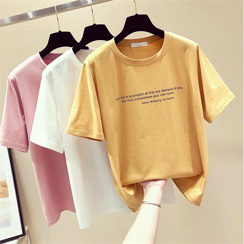 Summer Foreign Trade Miscellaneous Women&#039;s Short-Sleeved T-shirt Stock Korean Style Loose Large Size Women&#039;s T-shirt Half-Sleeved Stall Tail Goods