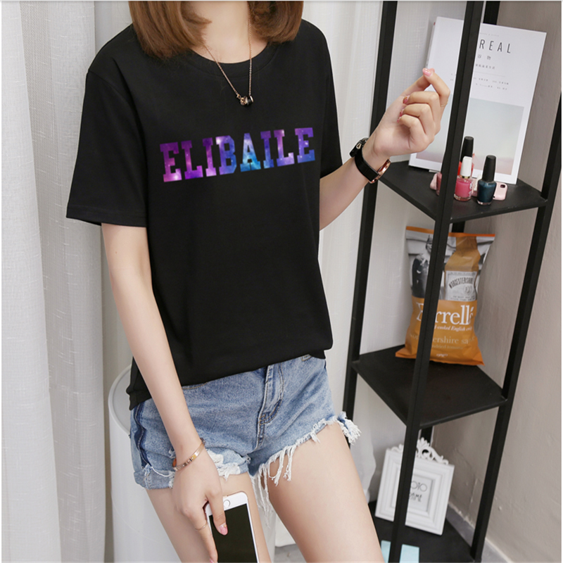 Summer Foreign Trade Miscellaneous Women's Short-Sleeved T-shirt Stock Korean Style Loose Large Size Women's T-shirt Half-Sleeved Stall Tail Goods