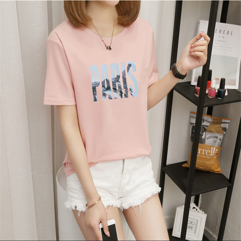 Summer Foreign Trade Miscellaneous Women's Short-Sleeved T-shirt Stock Korean Style Loose Large Size Women's T-shirt Half-Sleeved Stall Tail Goods