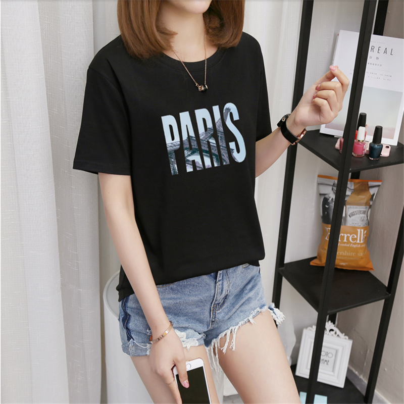 Summer Foreign Trade Miscellaneous Women's Short-Sleeved T-shirt Stock Korean Style Loose Large Size Women's T-shirt Half-Sleeved Stall Tail Goods