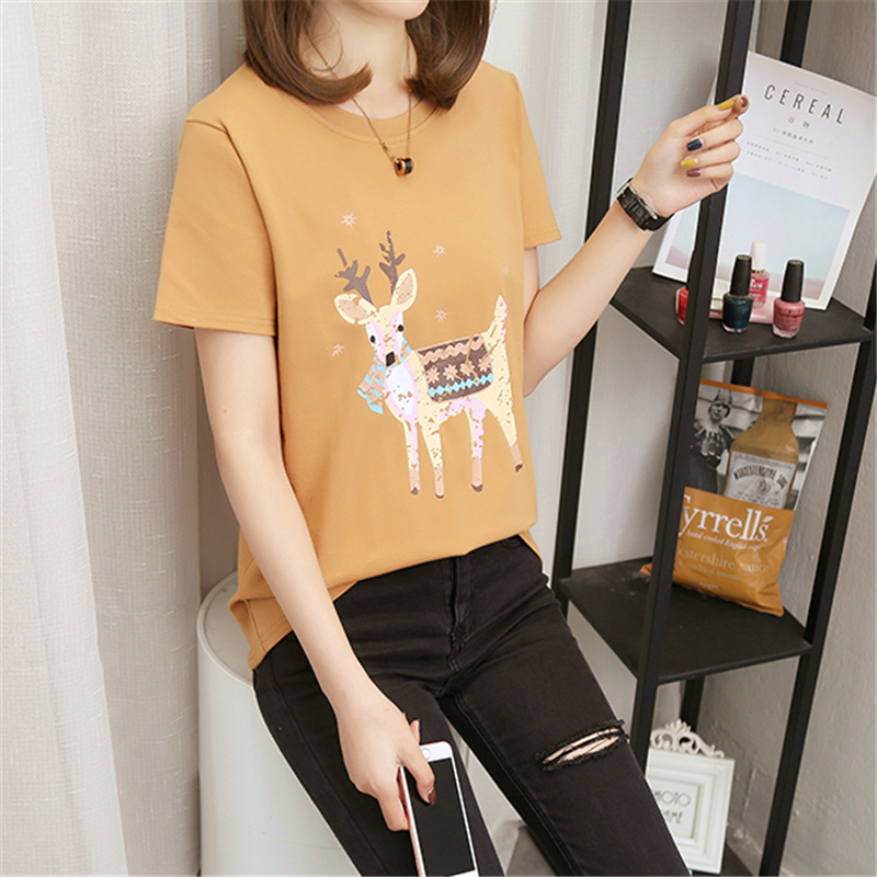 Summer Foreign Trade Miscellaneous Women's Short-Sleeved T-shirt Stock Korean Style Loose Large Size Women's T-shirt Half-Sleeved Stall Tail Goods