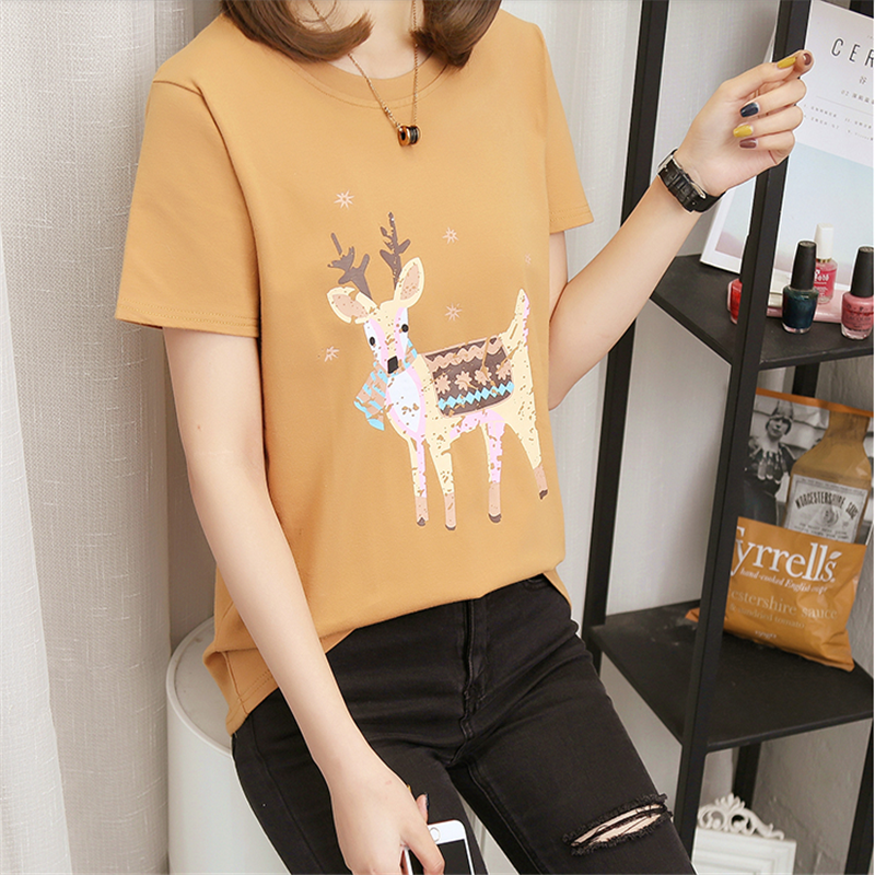 Summer Foreign Trade Miscellaneous Women's Short-Sleeved T-shirt Stock Korean Style Loose Large Size Women's T-shirt Half-Sleeved Stall Tail Goods