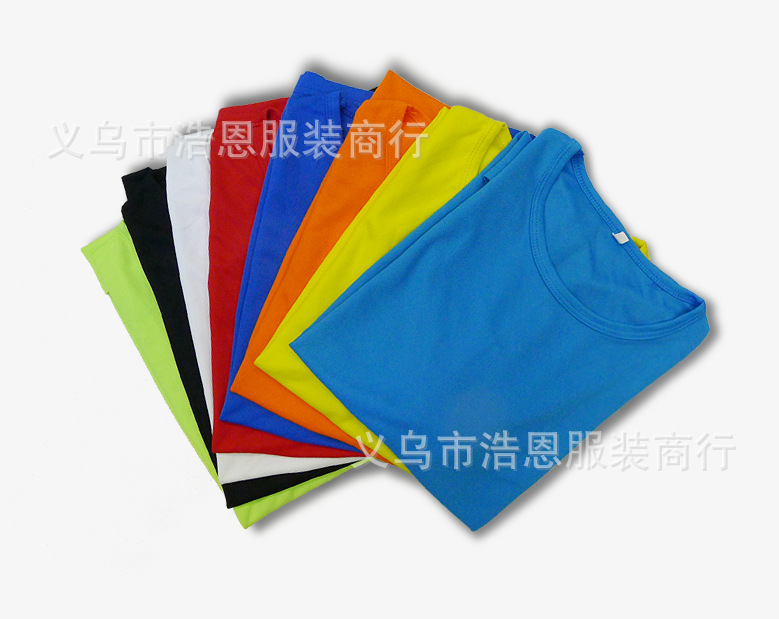 High - grade bird's eye full polyester quick dry fabric T-shirt T-shirt T-shirt T-shirt.