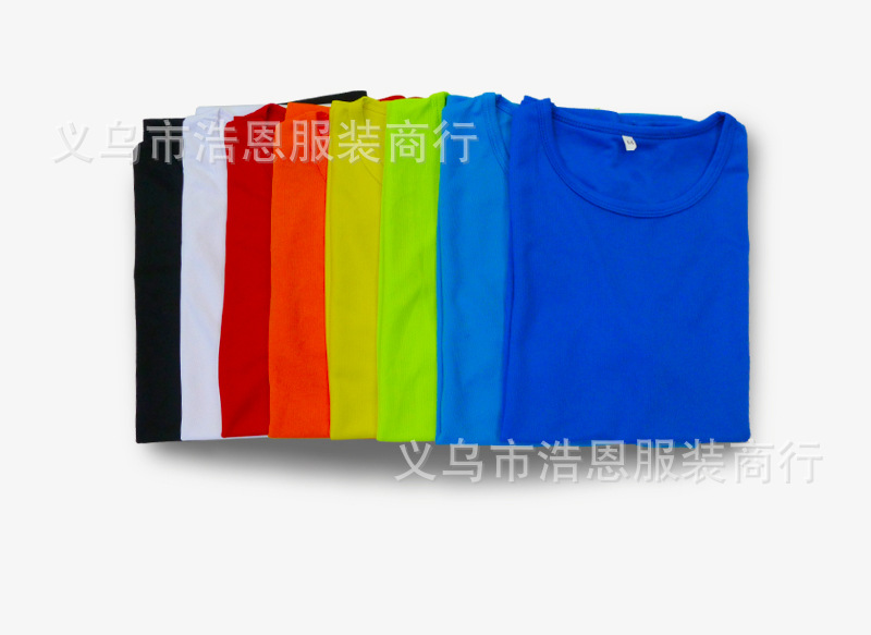High - grade bird's eye full polyester quick dry fabric T-shirt T-shirt T-shirt T-shirt.