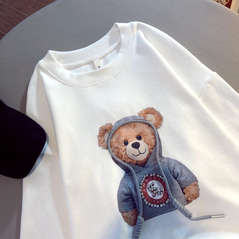 Summer Cartoon Short Sleeve T-shirt Women's Fashionable All-Match Loose Half Sleeve Student Top Ins Couple Half Sleeve Summer Cartoon Short Sleeve T-shirt Women's Fashionable All-Match Loose Half Sleeve Student Top Ins Couple Half Sleeve