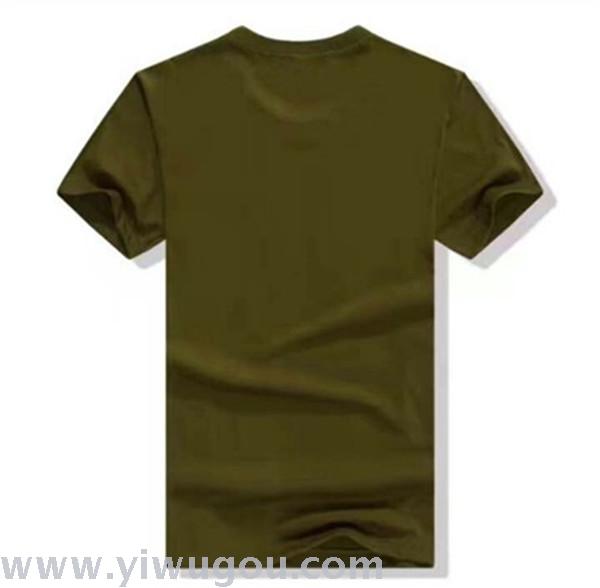 Solid color T-shirt men's women short-sleeved class clothes wholesale semi-sleeved cotton round neck blank shirt shirt