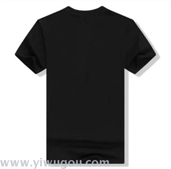 Solid color T-shirt men's women short-sleeved class clothes wholesale semi-sleeved cotton round neck blank shirt shirt