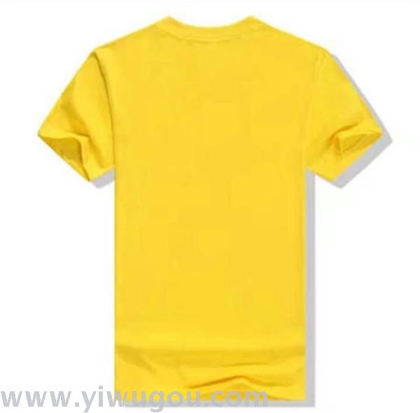 Solid color T-shirt men's women short-sleeved class clothes wholesale semi-sleeved cotton round neck blank shirt shirt