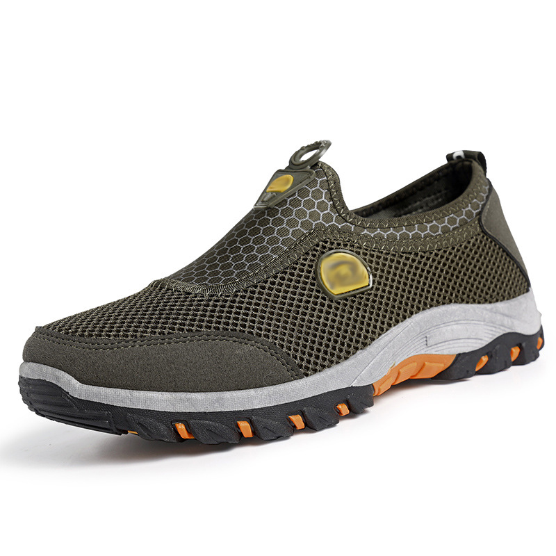 2021 New Mesh Shoes Sports Shoes Men &#039;S Summer Breathable Men &#039;S Shoes Soft Bottom Breathable Mesh Surface Shoes Outdoor Climbing Boots