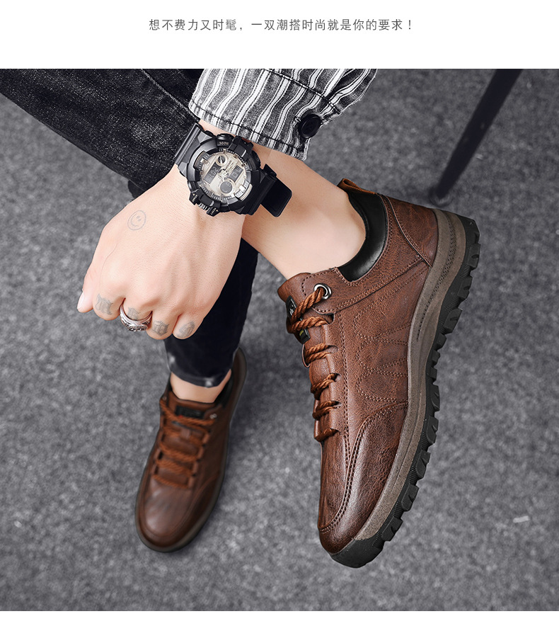 Men's Shoes Cotton-Padded Shoes with Velvet 2020 Winter High-Top Leisure Climbing Trendy Shoes Men's Trendy Wild Leather Shoes Autumn New Men's Shoes Cotton-Padded Shoes with Velvet 2020 Winter High-Top Leisure Climbing Trendy Shoes Men's Trendy Wild Leather Shoes Autumn New