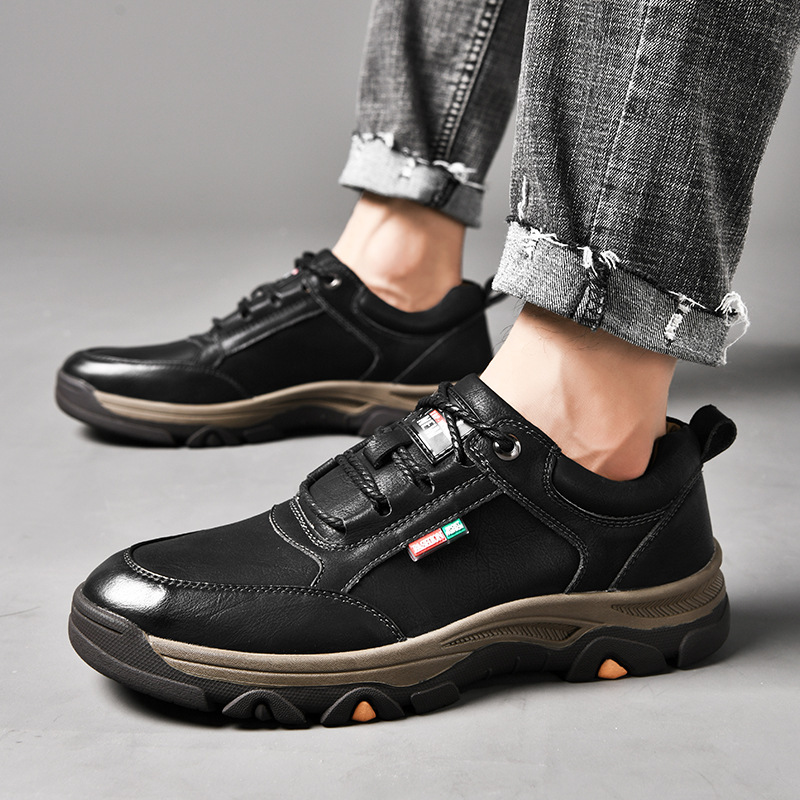 2021 Autumn and Winter New Men&#039;s Casual Business Leather Shoes Men&#039;s Shoes Men&#039;s Outdoor Sports Climbing Shoes One Piece Dropshipping Winter
