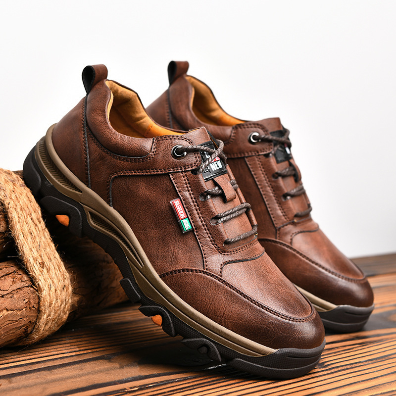 2021 Autumn and Winter New Men&#039;s Casual Business Leather Shoes Men&#039;s Shoes Men&#039;s Outdoor Sports Climbing Shoes One Piece Dropshipping Winter