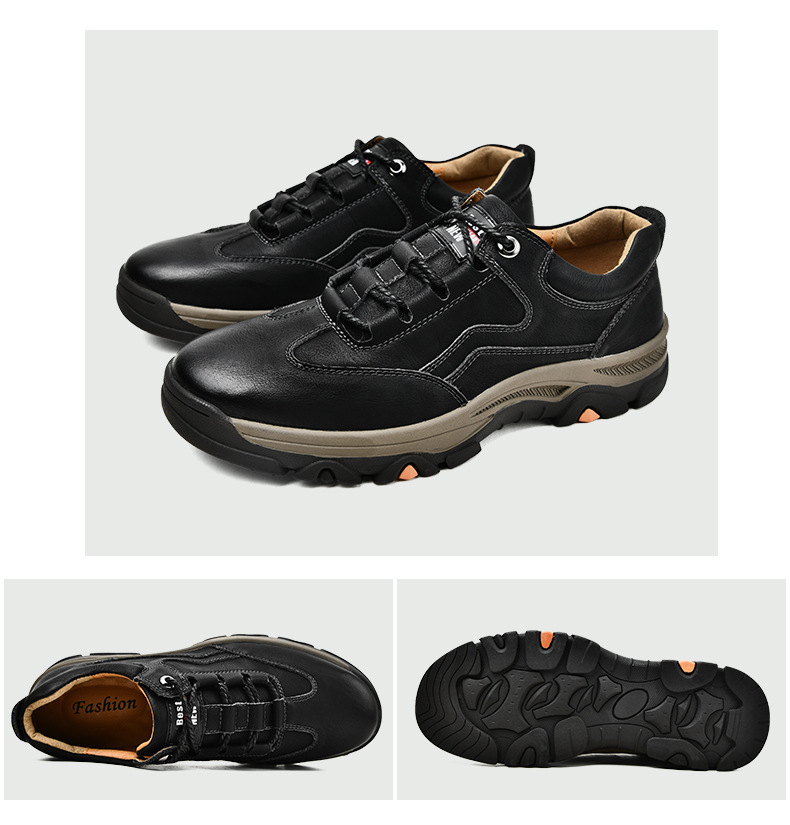 2021 Autumn and Winter New Men's Casual Business Leather Shoes Men's Shoes Men's Outdoor Sports Climbing Shoes One Piece Dropshipping Winter