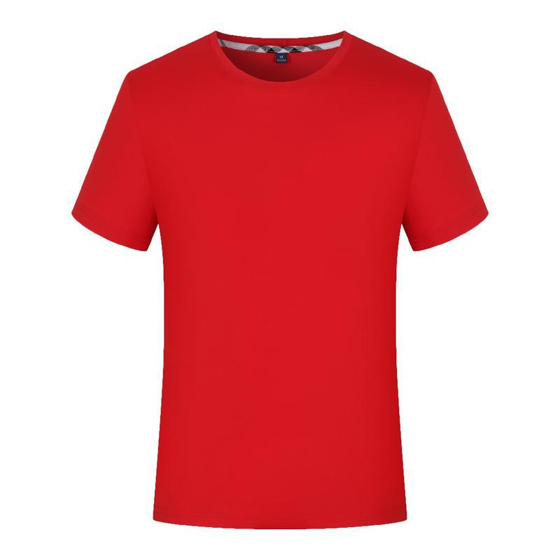 Cotton Short-Sleeved round Neck T-shirt Printed Logo Advertising T-shirt Customized Group Clothes Business Attire Overalls