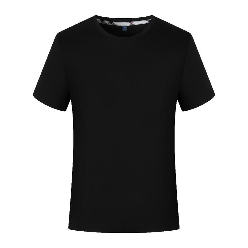 Cotton Short-Sleeved round Neck T-shirt Printed Logo Advertising T-shirt Customized Group Clothes Business Attire Overalls