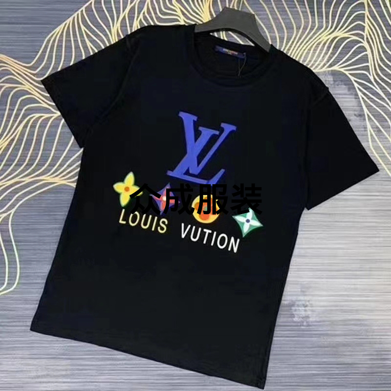 Summer Popular Short-Sleeved T-shirt Spring and Summer Men&#039;s and Women&#039;s Same Style Short Sleeve T-shirt Couple&#039;s T-shirt Fashion Brand T-shirt