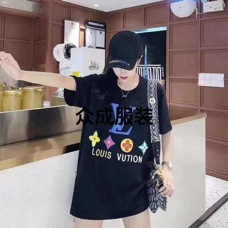 Summer Popular Short-Sleeved T-shirt Spring and Summer Men&#039;s and Women&#039;s Same Style Short Sleeve T-shirt Couple&#039;s T-shirt Fashion Brand T-shirt