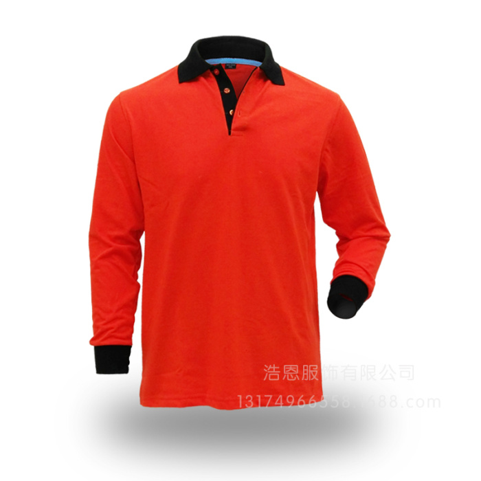 Color lapel collar long sleeved T-shirt dress custom printed olgo group Color lapel collar long sleeved T-shirt dress custom printed olgo group