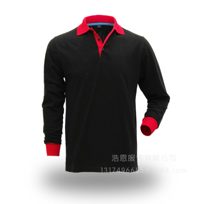 Color lapel collar long sleeved T-shirt dress custom printed olgo group Color lapel collar long sleeved T-shirt dress custom printed olgo group