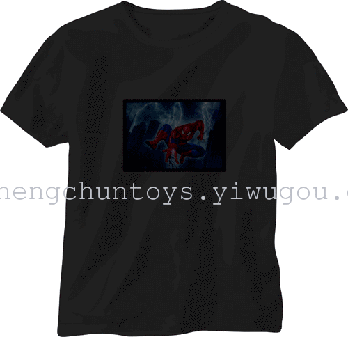 Music, voice-activated flashing t-shirt Flash t shirt clothes glow t-shirt glow KTV nightclub bar 