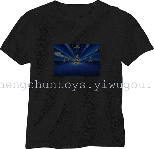 Music, voice-activated flashing t-shirt Flash t shirt clothes glow t-shirt glow KTV nightclub bar Music, voice-activated flashing t-shirt Flash t shirt clothes glow t-shirt glow KTV nightclub bar