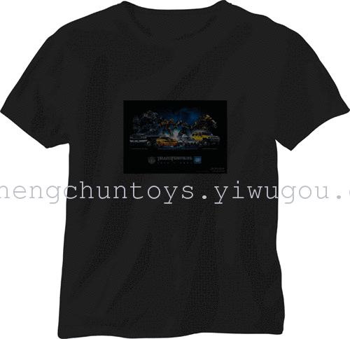 Music, voice-activated flashing t-shirt Flash t shirt clothes glow t-shirt glow KTV nightclub bar Music, voice-activated flashing t-shirt Flash t shirt clothes glow t-shirt glow KTV nightclub bar