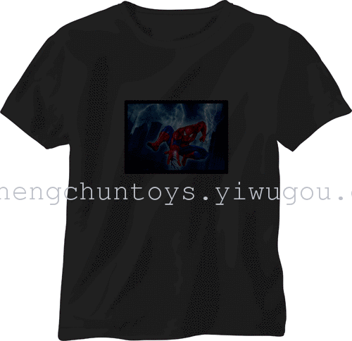 Music, voice-activated flashing t-shirt Flash t shirt clothes glow t-shirt glow KTV nightclub bar Music, voice-activated flashing t-shirt Flash t shirt clothes glow t-shirt glow KTV nightclub bar