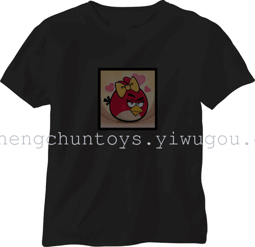 Music, voice-activated flashing t-shirt Flash t shirt clothes glow t-shirt glow KTV nightclub bar Music, voice-activated flashing t-shirt Flash t shirt clothes glow t-shirt glow KTV nightclub bar