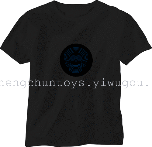 Music, voice-activated flashing t-shirt Flash t shirt clothes glow t-shirt glow KTV nightclub bar Music, voice-activated flashing t-shirt Flash t shirt clothes glow t-shirt glow KTV nightclub bar