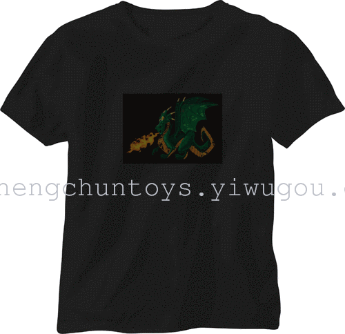 Music, voice-activated flashing t-shirt Flash t shirt clothes glow t-shirt glow KTV nightclub bar Music, voice-activated flashing t-shirt Flash t shirt clothes glow t-shirt glow KTV nightclub bar