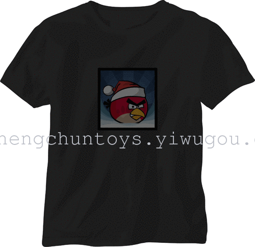 Music, voice-activated flashing t-shirt Flash t shirt clothes glow t-shirt glow KTV nightclub bar Music, voice-activated flashing t-shirt Flash t shirt clothes glow t-shirt glow KTV nightclub bar