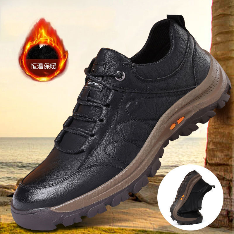 2021 Men&#039;s Shoes Spring and Autumn Breathable New Casual Leather Shoes Men&#039;s Comfort Trend Outdoor Sport Climbing Shoes Trendy Men&#039;s Shoes