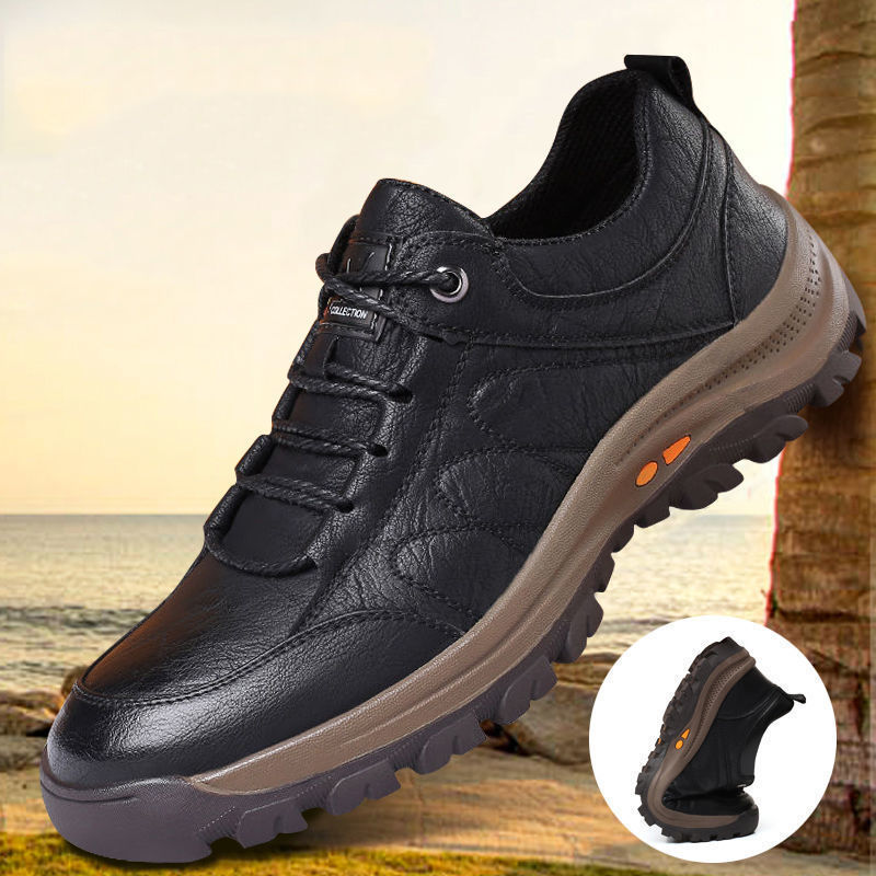 2021 Men&#039;s Shoes Spring and Autumn Breathable New Casual Leather Shoes Men&#039;s Comfort Trend Outdoor Sport Climbing Shoes Trendy Men&#039;s Shoes