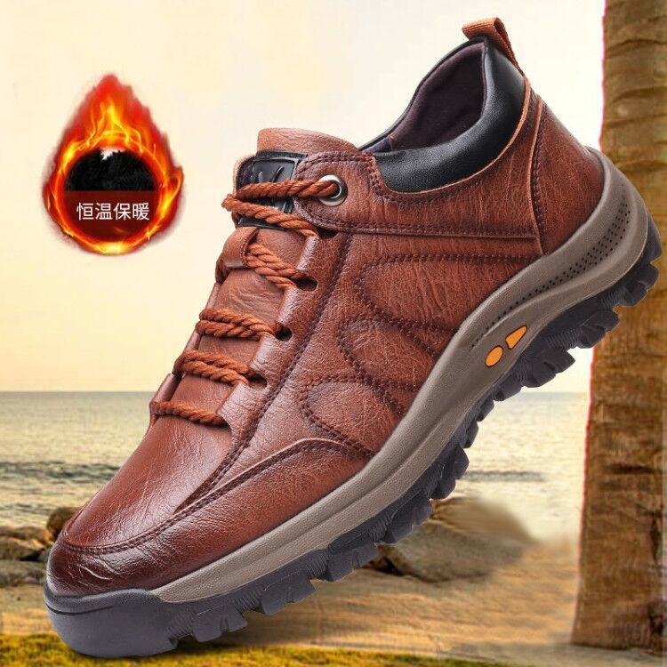 2021 Men&#039;s Shoes Spring and Autumn Breathable New Casual Leather Shoes Men&#039;s Comfort Trend Outdoor Sport Climbing Shoes Trendy Men&#039;s Shoes
