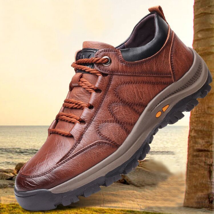 2021 Men&#039;s Shoes Spring and Autumn Breathable New Casual Leather Shoes Men&#039;s Comfort Trend Outdoor Sport Climbing Shoes Trendy Men&#039;s Shoes