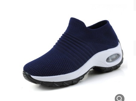 Cross-Border New Arrival Pumps 2021 Slip-on plus Size Low-Top Canvas Shoes Air Cushion Casual Shoes Shoes Climbing Outdoor Shoes Women