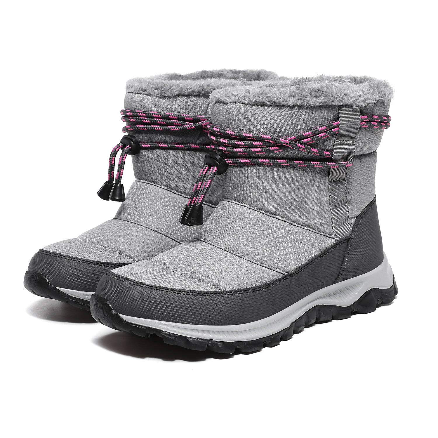Cross-Border Amazon Snow Boots Women&#039;s Warm plus Velvet Cotton Shoes Outdoor Slip-on Leisure Climbing Sports Snow Boots