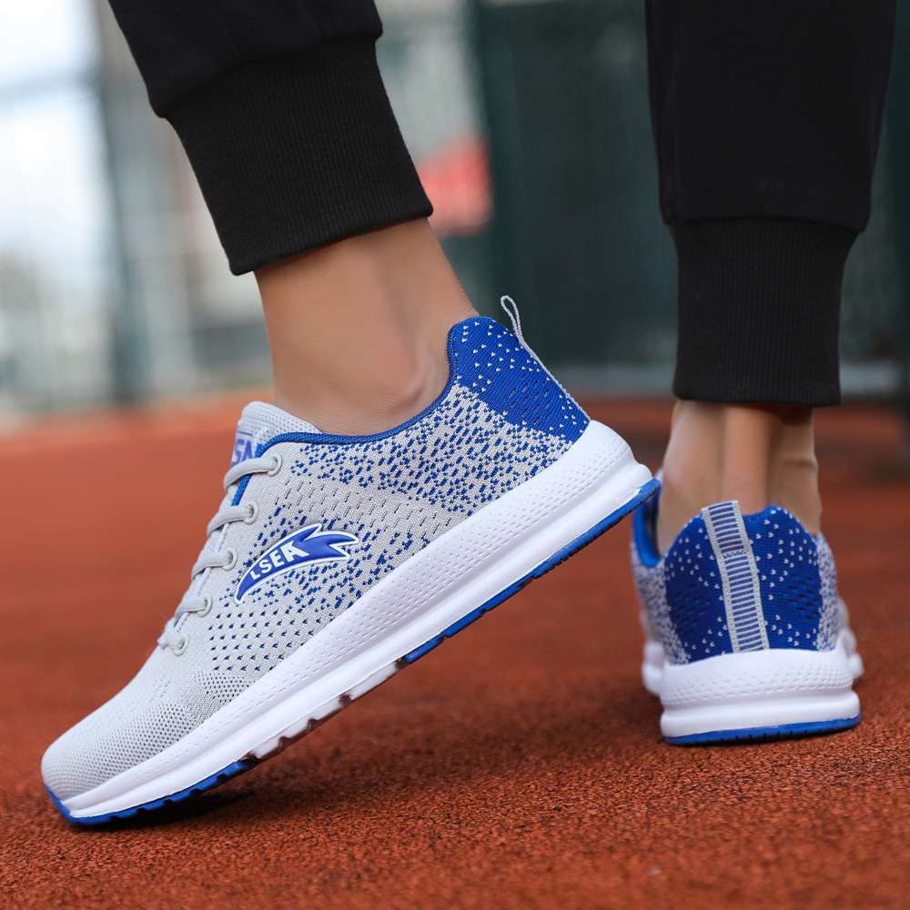 New Men&#039;s Shoes Autumn and Winter Sports Shoes Men&#039;s Shoes Deodorant and Lightweight Casual Flying Woven Breathable Running Shoes Climbing Walking Shoes