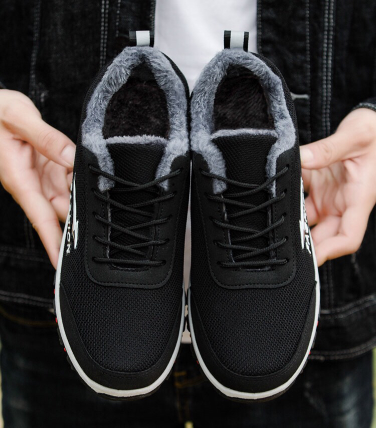Winter Fleece-Lined Sneakers Men's Snow Boots Men's Warm Outdoor Climbing Boots Cotton Shoes Men's Light Running Winter Fleece-Lined Sneakers Men's Snow Boots Men's Warm Outdoor Climbing Boots Cotton Shoes Men's Light Running