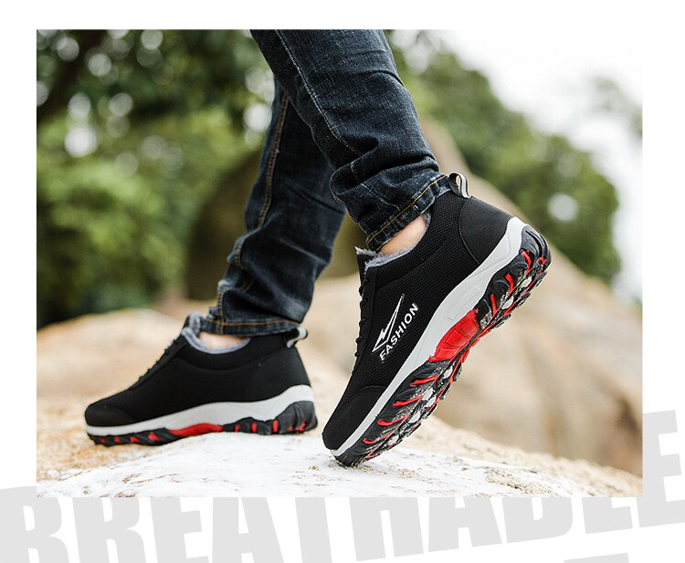 Winter Fleece-Lined Sneakers Men's Snow Boots Men's Warm Outdoor Climbing Boots Cotton Shoes Men's Light Running Winter Fleece-Lined Sneakers Men's Snow Boots Men's Warm Outdoor Climbing Boots Cotton Shoes Men's Light Running
