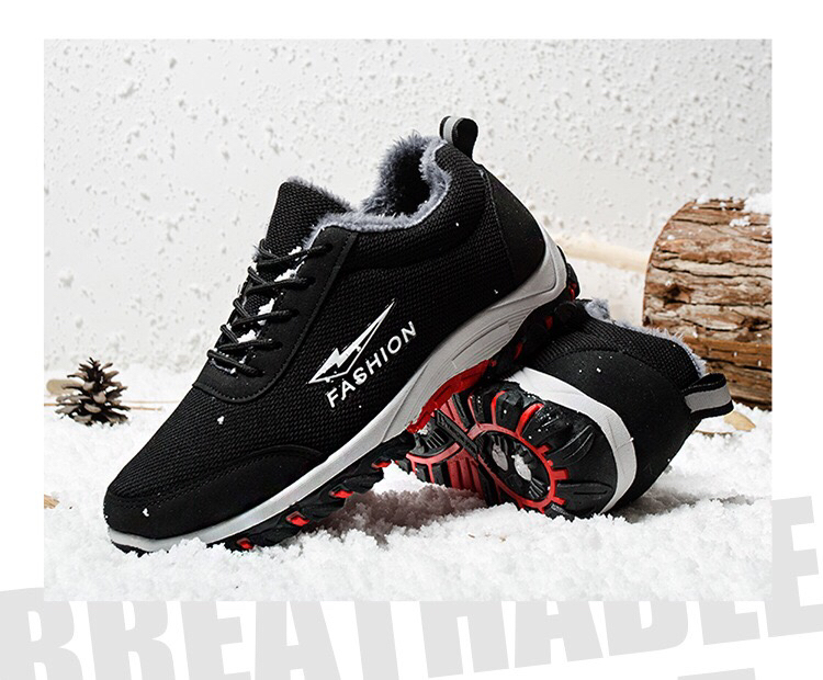 Winter Fleece-Lined Sneakers Men's Snow Boots Men's Warm Outdoor Climbing Boots Cotton Shoes Men's Light Running Winter Fleece-Lined Sneakers Men's Snow Boots Men's Warm Outdoor Climbing Boots Cotton Shoes Men's Light Running