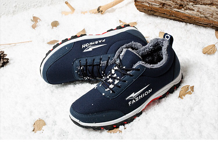 Winter Fleece-Lined Sneakers Men's Snow Boots Men's Warm Outdoor Climbing Boots Cotton Shoes Men's Light Running Winter Fleece-Lined Sneakers Men's Snow Boots Men's Warm Outdoor Climbing Boots Cotton Shoes Men's Light Running