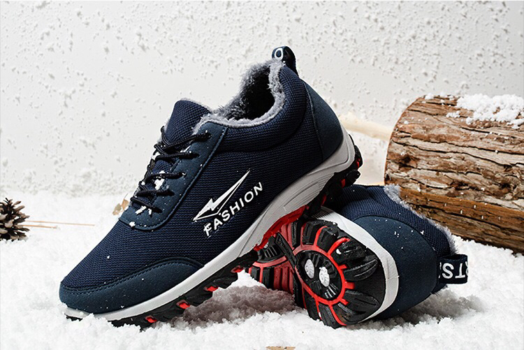 Winter Fleece-Lined Sneakers Men's Snow Boots Men's Warm Outdoor Climbing Boots Cotton Shoes Men's Light Running Winter Fleece-Lined Sneakers Men's Snow Boots Men's Warm Outdoor Climbing Boots Cotton Shoes Men's Light Running