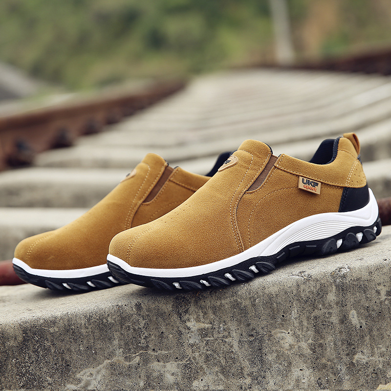 2021 Hiking Non-Slip Wearable Hiking Shoes Outdoor Men&#039;s Shoes Lazy Shoes Waterproof Breathable Mountain Climbing Shoes Leisure Foreign Trade