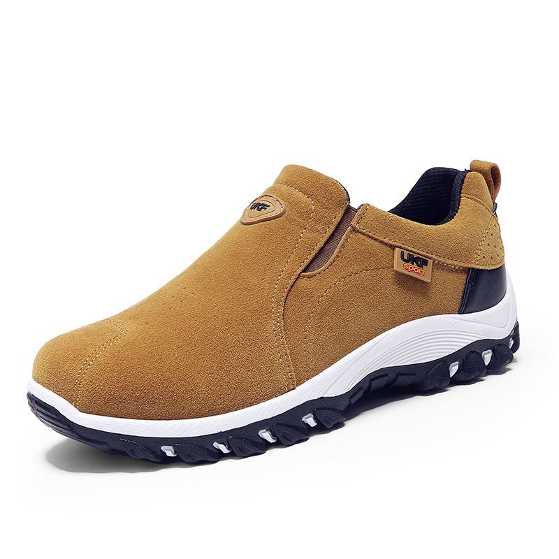 2021 Hiking Non-Slip Wearable Hiking Shoes Outdoor Men&#039;s Shoes Lazy Shoes Waterproof Breathable Mountain Climbing Shoes Leisure Foreign Trade