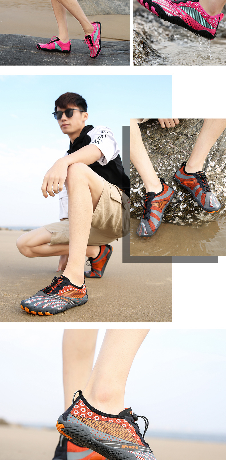 New Creek Shoes Wading Beach Dive Boots Water Skiing Swimming Shoes Fitness Cycling Climbing Sneakers FiveFingers New Creek Shoes Wading Beach Dive Boots Water Skiing Swimming Shoes Fitness Cycling Climbing Sneakers FiveFingers